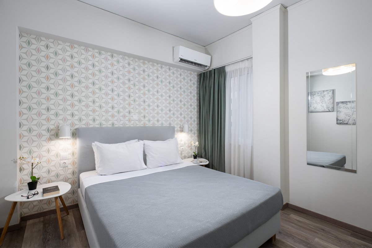 Enattica Syntagma Living, πλήρως εξοπλισμένο δωμάτιο