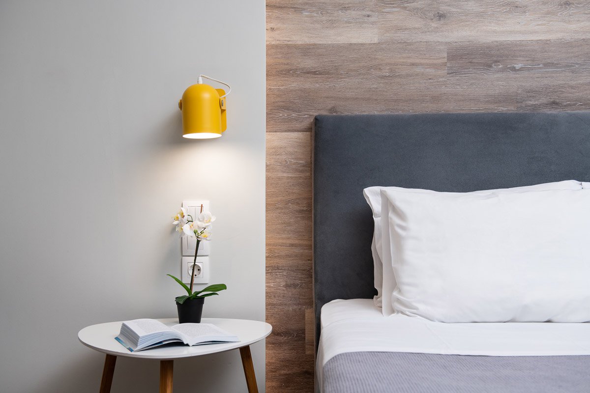 Enattica Syntagma Living, δωμάτιο με διπλό κρεβάτι