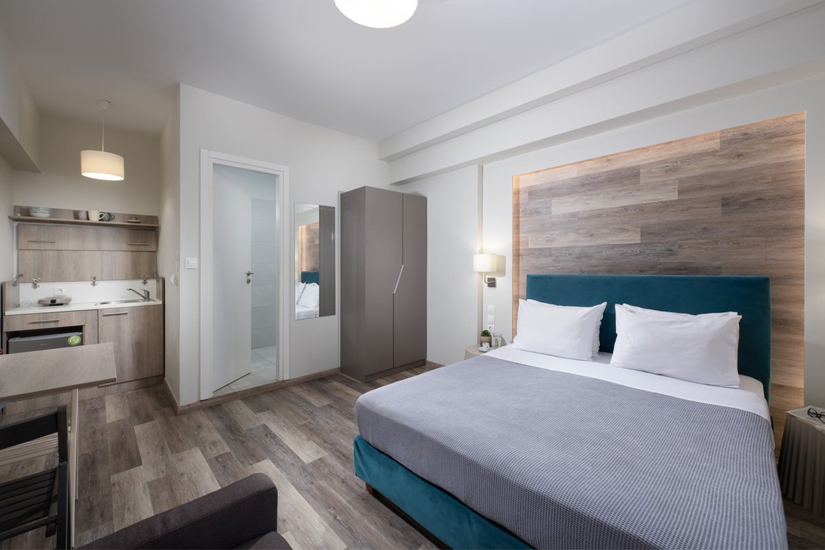 Enattica Syntagma Living, πλήρως εξοπλισμένο δωμάτιο